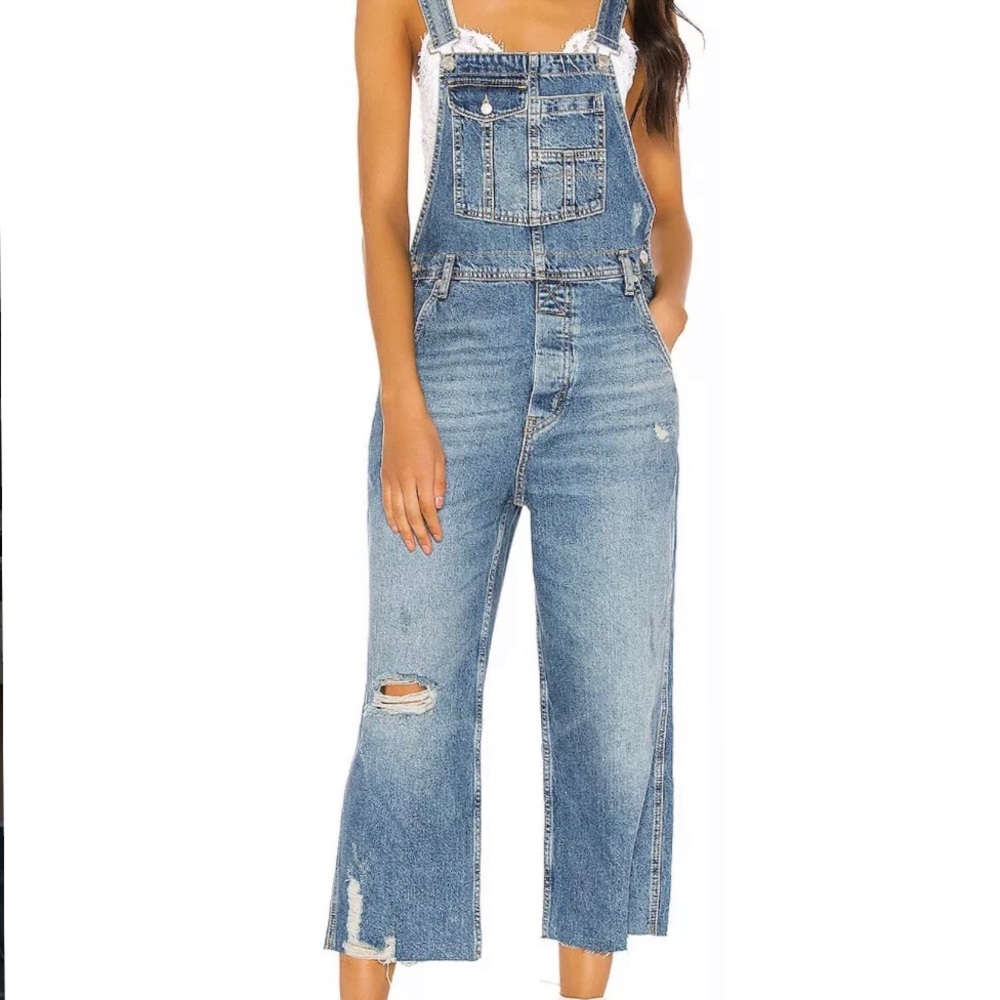FREE PEOPLE Boyfriend Overalls Dutchess Size 26